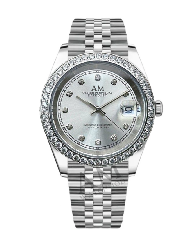 datejust diamond bezel iced watchmod am