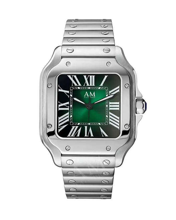 santos mod seiko watchmod am green